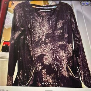 Chic Women's Snake Print Long Sleeve Top